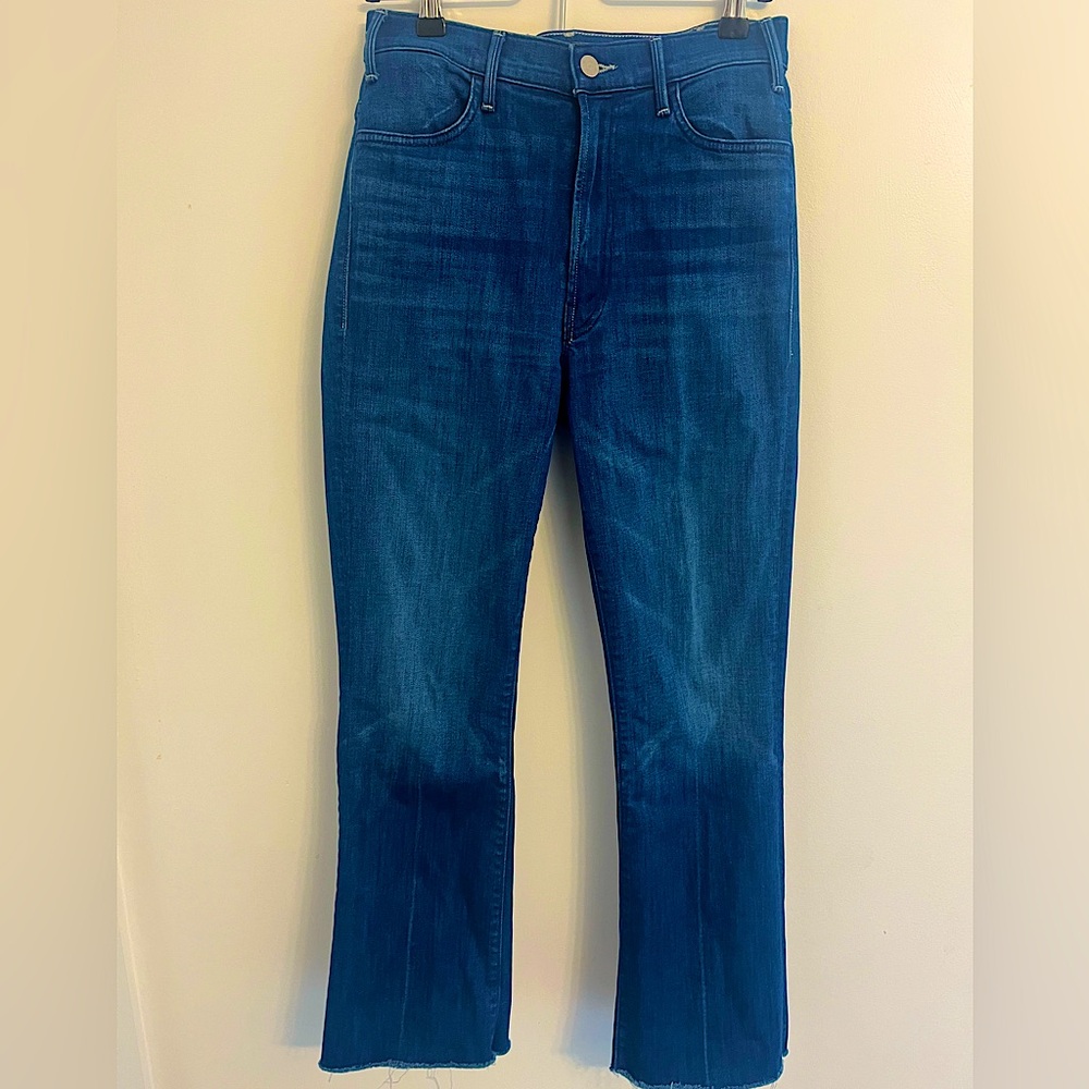 MOTHER Denim Hustler Ankle Fray Jeans, 26